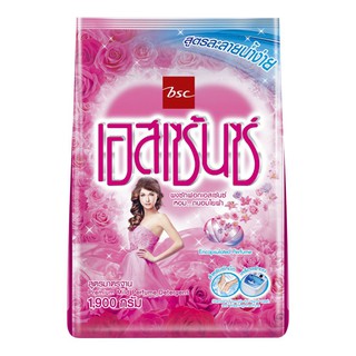เอสเซ้นซ์ ผงซักฟอก สูตรซักมือ สีชมพู 1900 กรัม Essence Hand Wash Powder Detergent Pink 1900g.