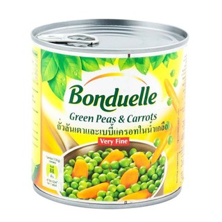 Bonduelle Pea and Baby Carrot 400g  บอนดูเอลถั่วลันเตาและเบบี้แครอท 400 กรัม