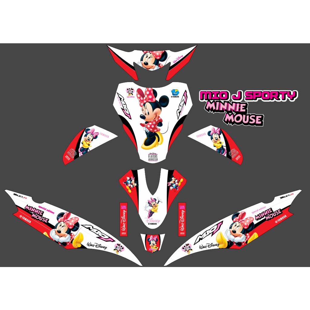 MIO J SPORTY MIKEY MOUSE สติ๊กเกอร์มอเตอร์ไซค์ DECAL
