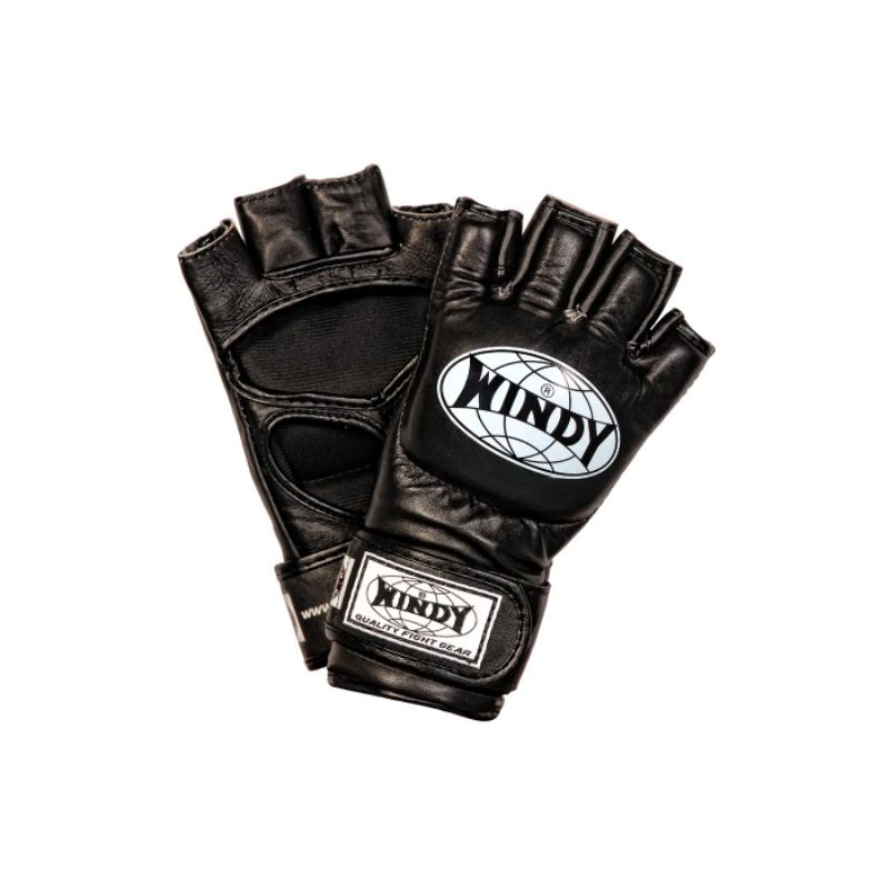Windy Boxing Store 🥊 Windy MMA Gloves (glove) ถุงมือสำหรับต่อสู้ ถุงมือ MMA WFG5-BK