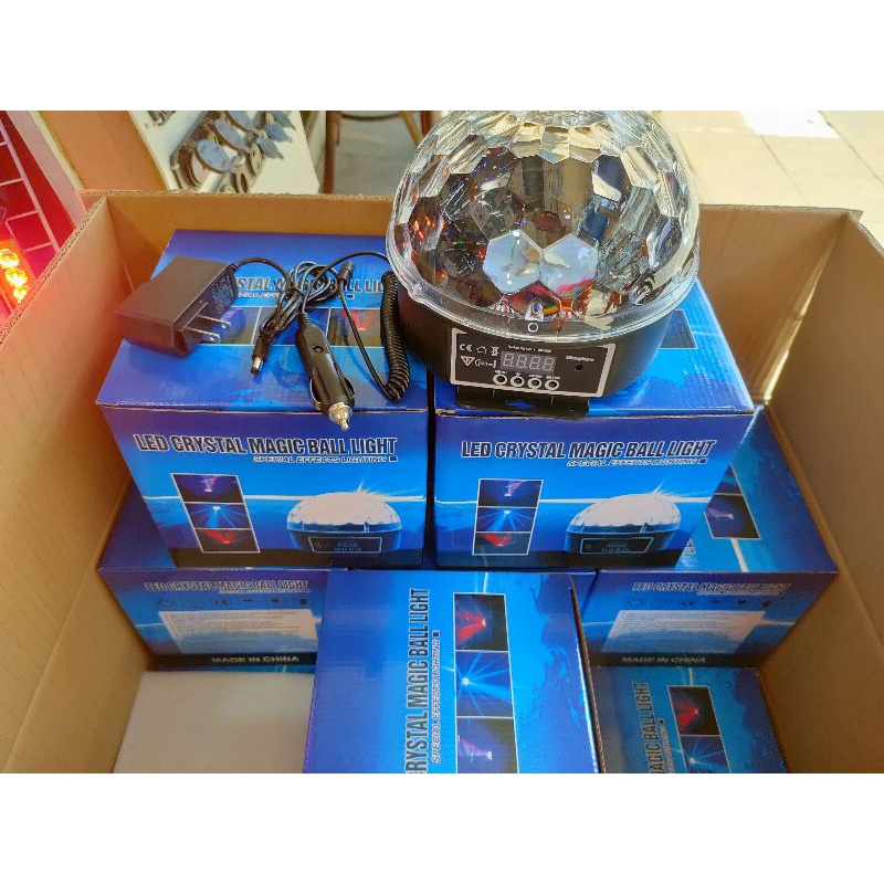ไฟดิสโก้เมจิกบอล9led,ไฟเทคLED,ไฟเมจิกบอล 9สีใช้ในรถในบ้าน12V/220V