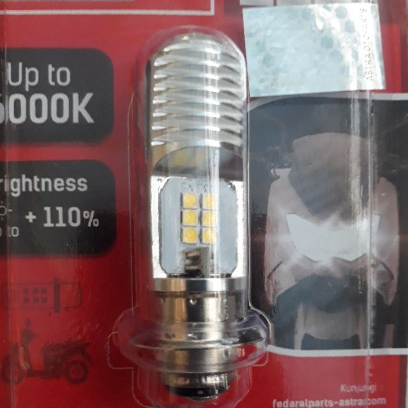 ไฟหน้ารถจักรยานยนต์ beat f1 mio j mio m3 soul gt MOTORCYCLE LED LIGHTS H612v 8w-6000k Feral ยี่ห้อ