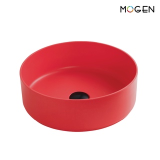 MOGEN MAM013-6 เมลามีน อ่างล้างหน้า เส้นผ่าศูนย์กลาง 40 ซม. สีแดงโมเดิร์น (Candy Red)