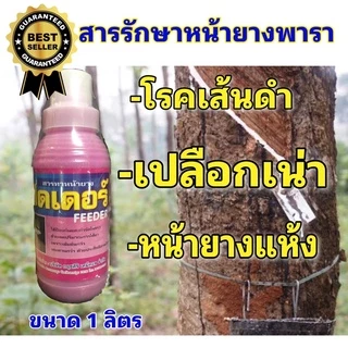 สารทาหน้ายาง"ฟีดเดอร์" ของแท้ ขายดี ป้องกันรักษาเส้นดำ เปลือกเน่า หน้ายางแห้ง ขนาด1 ลิตร