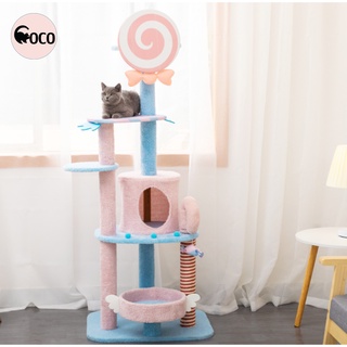 coco pet คอนโดแมว มีหลายขนาดให้เลือก โครงปีนแมว ของเล่นแมว ที่ปีนเล่นแมว คอนโดสัตว์เลี้ยง ที่นอนแมว คอนโดพร้อมที่ลับเล็บ