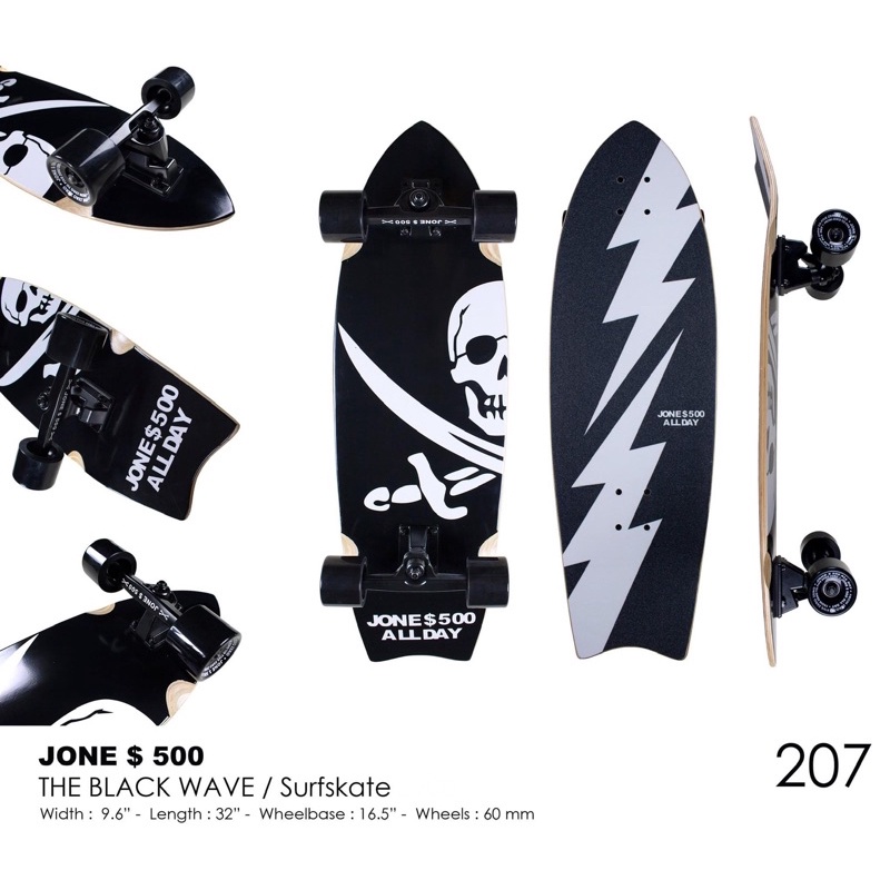 Surfskate Jone500 The Black Wave