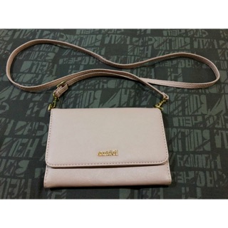 กระเป๋าหนัง Snidel cross body สีชมพู สวยๆ