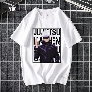 Jujutsu Kaisen Yuji Itadori ภาพเคลื่อนไหวสไตล์ญี่ปุ่นผู้ชายและผู้หญิงแขนสั้น T เสื้อฤดูร้อนผู้หญิง Wear