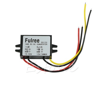 Capa โมดูลแปลง DC 24V 36V 48V 15V-55V เป็น 12V 3A 36W สําหรับรถยนต์