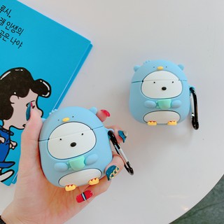 Penguin เคสซิลิโคนลายการ์ตูนเพนกวิน 3D สําหรับ Airpods 1 2 3 Pro