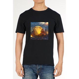 เสื้อยืดลายหมุดราษฎร ดำ