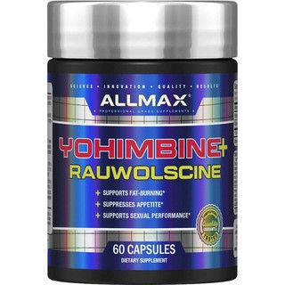 Allmax Yohimbine+Rauwolscine (60เม็ด) รูปแบบแคปซูล แพ็คเกจใหม่ล่าสุด