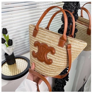 พร้อมส่ง กระเป๋าสาน กระเป๋าสานแฟชั่น
