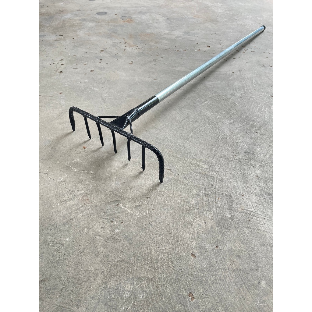 คราด 7ฟัน พร้อมด้ามเหล็ก คราดด้ามเหล็ก ด้ามยาว129ซม. - รูปที่ 2