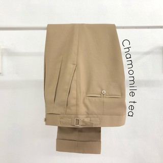 [พร้อมส่ง] Chamomile tea 35 - Double Pleated Pants