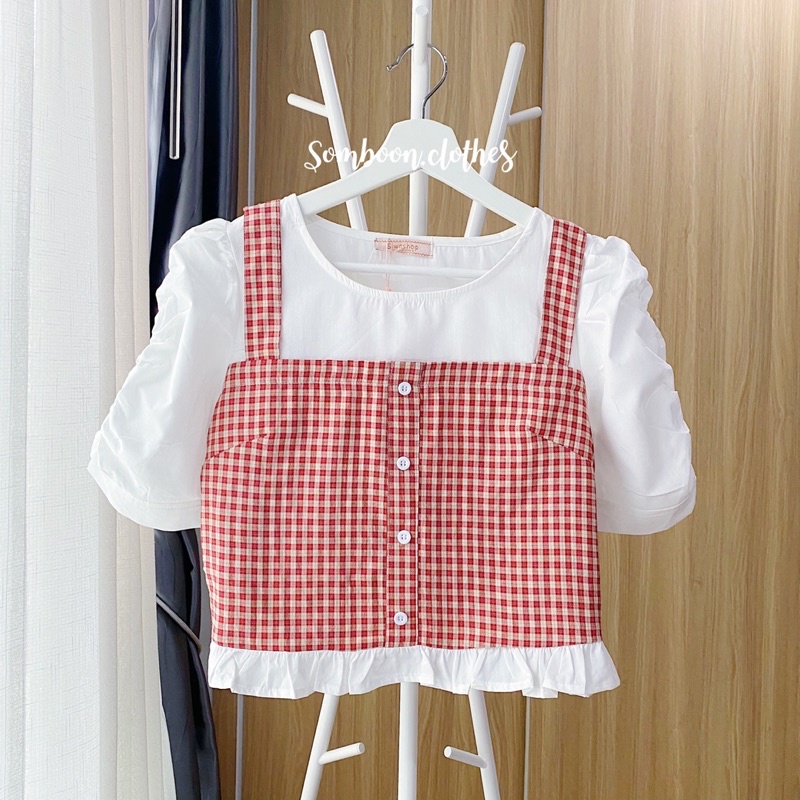 Jokey Red Top ⭐️เสื้อท้อปสก็อตแดง⭐️