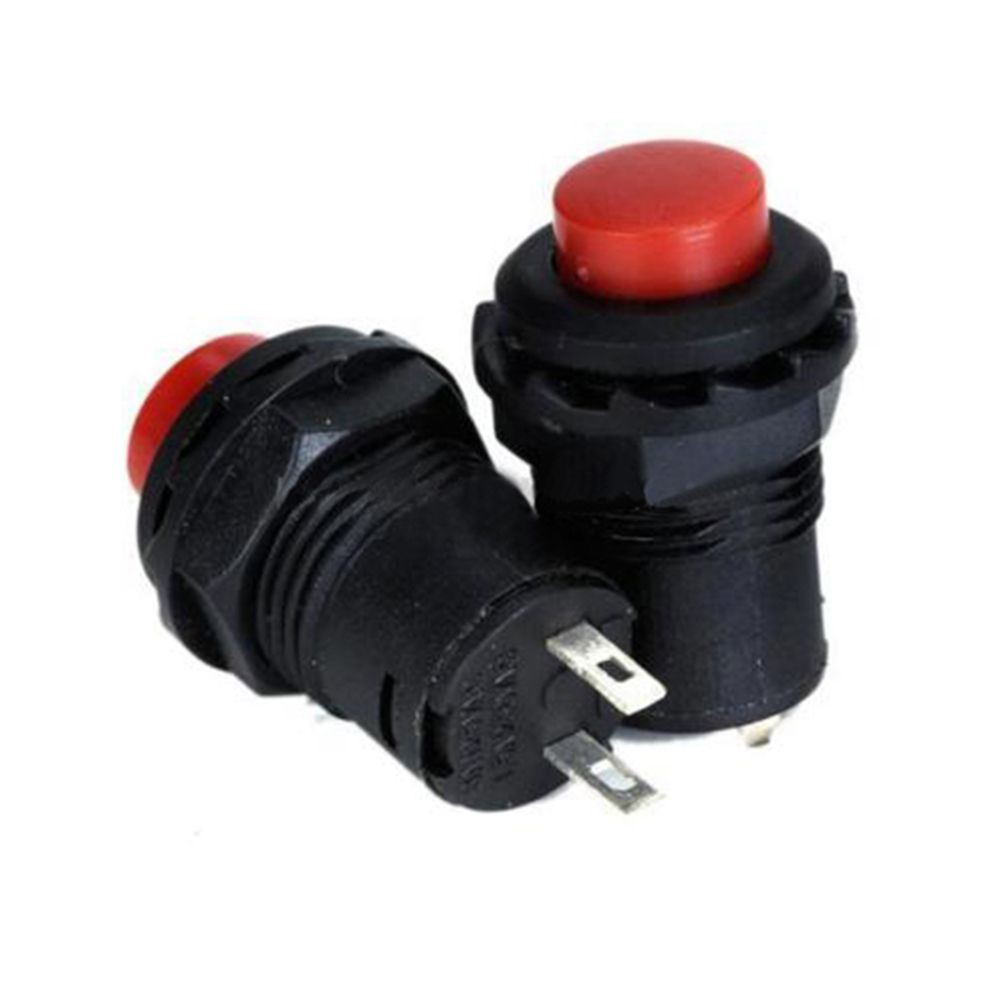 Red 12mm Latching Self-locking OFF-ON Push Button Car//Boat Switch Pack of 20