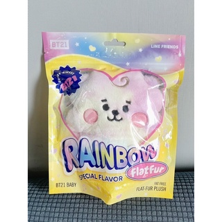 ตุ๊กตา RJ BT21 rainbow flat fur