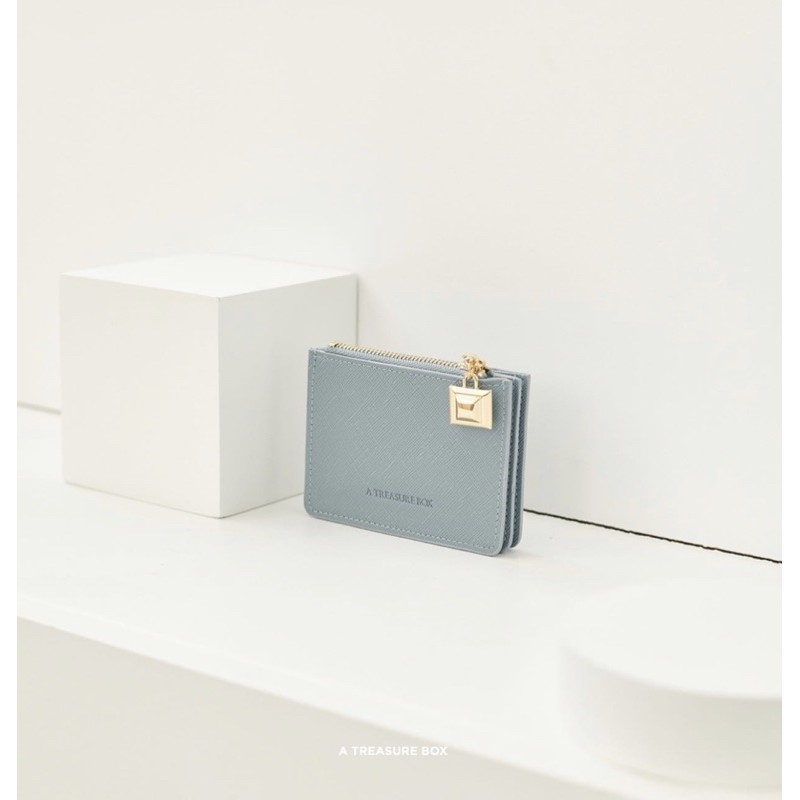 Atreasurebox Pale Blue Card Holder - bemoregift - ThaiPick