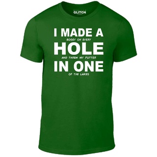 เสื้อยืด พิมพ์ลาย Hole In One สไตล์เรโทร เหมาะกับของขวัญคริสต์มาส สําหรับเล่นกีฬากอล์ฟ