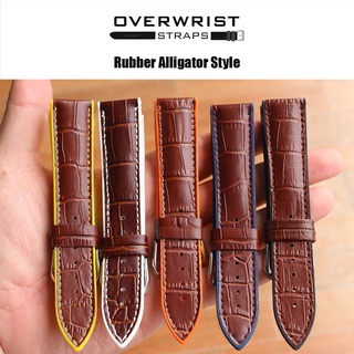 สายยาง รุ่น overwrist brown rubber alligator style