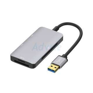 2 Port USB HUB v3.0 + Card Reader ONTEN OTN-8107 (Black) ยูเอสบี และ การ์ดรีดเดอร์ ประกัน 1Y