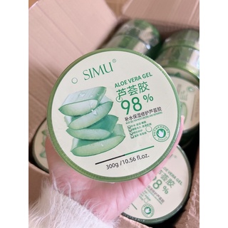 SIMU ใหญ่จุก 300ML. เจลว่านหางจรเข้ ผิวนุ่มชุ่มชื่น ลดการเกิดสิวช่วยลดการอักเสบของผิว