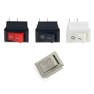 (1ตัว) สวิตช์ (จิ๋ว) เปิด/ปิด KCD11 KCD5 ขนาด 10x15 mm 250V 3A 2ขา 3ขา Button Switch ON OFF AC Power Switches KCD11-101