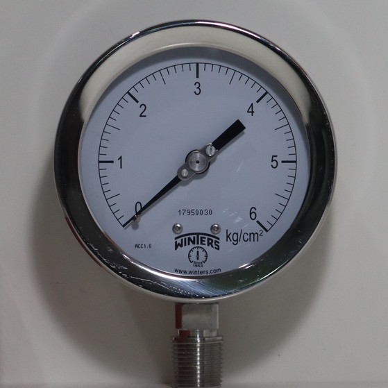 Pressure Gauge SS316 4" , 1/2" NPT , 06 kg/cm2 Shopee Thailand