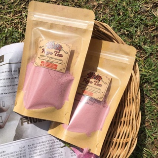 dried rose petals powder Organics กุหลาบมอญบดผงล้วน 100 กรัม  พร้อมส่ง