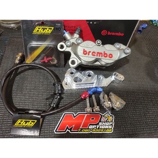 MP ชุดปั้มหน้าForza 300/350 4พอตbremboแท้ พร้อมขาสาย