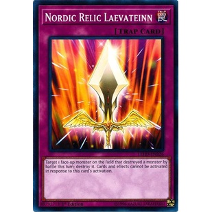 การ์ด Yugioh - TCG - Nordic Relic Laevateinn / LEHD-ENB26