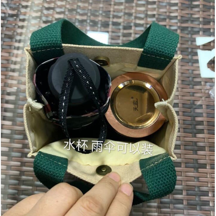 พร้อมส่ง(รุ่นหนา) ถุงผ้า ถุงหิ้ว Starbucks ใส่แก้ว ใส่ของทั่วไป