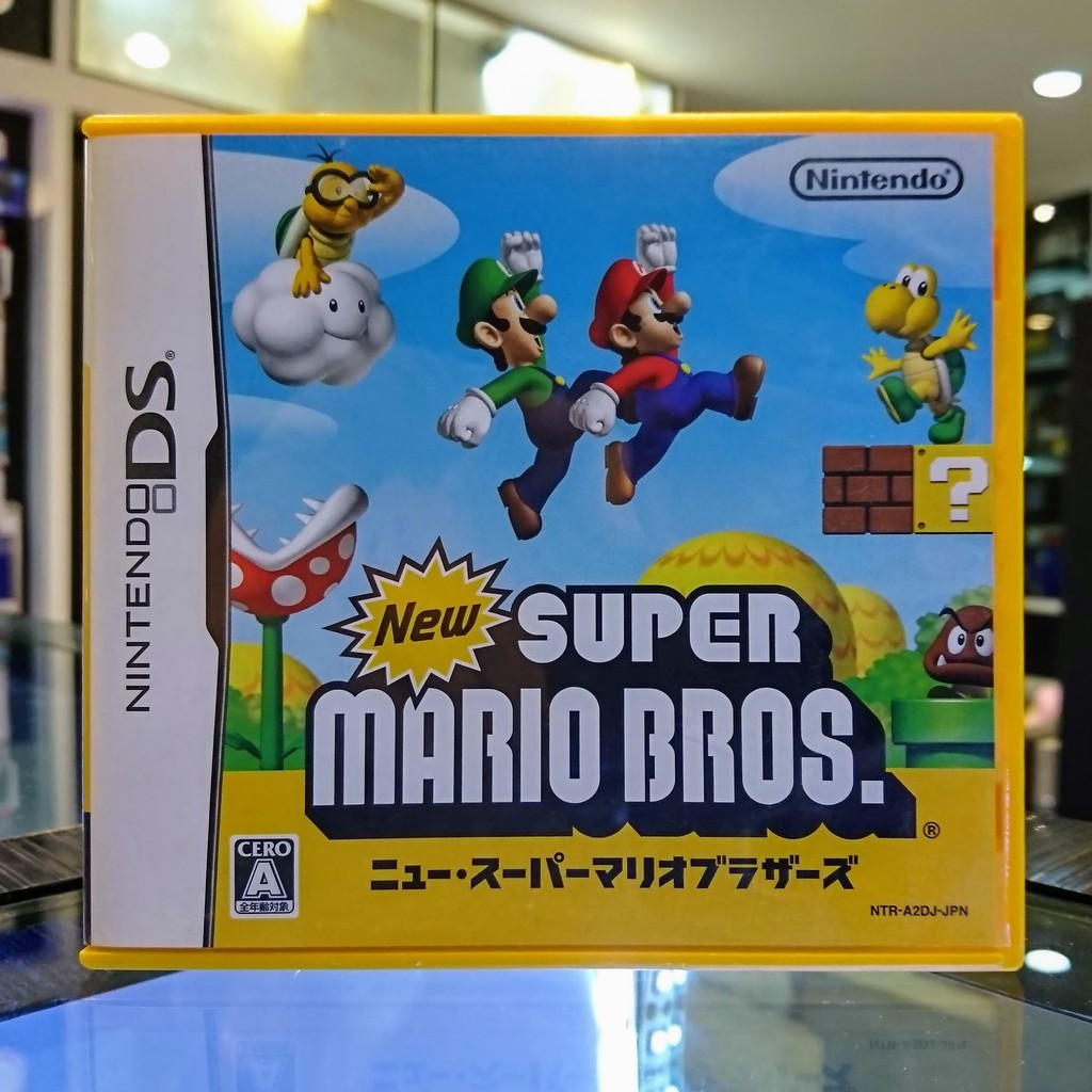 (ภาษาญี่ปุ่น) มือ2 New Super Mario Bros. แผ่นเกม Nintendo DS ตลับเกม NDS มือสอง (เล่นได้ทั้ง NDS และ 3DS)