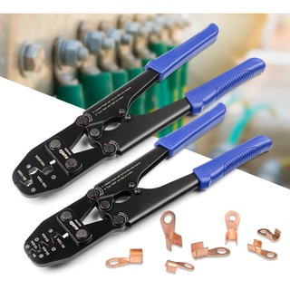 คีมย้ำหางปลา OT IWISS Copper Open Nose OT Wire Nose U-Shaped Bare Terminal Clamp Clamp Pliers 5-200A Connector Manual