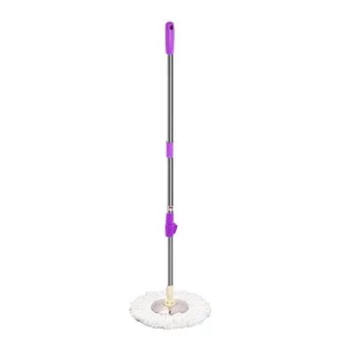 Jumper Kids modern Spin Mop ไม้ถูพื้น สำหรับถังปั่น รุ่นตัวล๊อคหมุน เหล็กหนากว่าตัวล๊อคพับ พร้อมผ้าไมโครไฟเบอร์