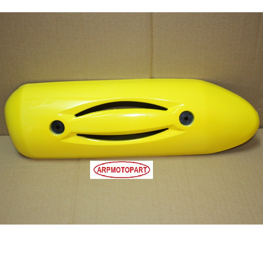 เเผ่นกันร้อนท่อไอเสีย สกู๊ปปี้-ไอ SCOOPY-I #สีเหลือง Y192C # รุ่นแรก ปี 2009-2011 # HMA Brand # 3600-079-ZY
