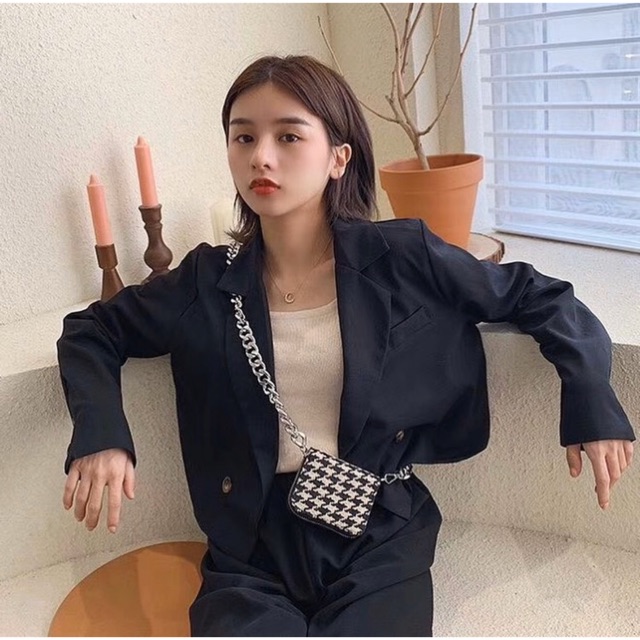 New✨ เสื้อคลุม Blazer(สีดำ)🖤