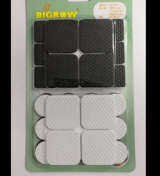 BIG ROW ชุดยางรองขาโต๊ะ รุ่นE12H56 สีขาวดำ E12H56