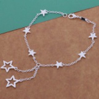 MiStyles เครื่องประดับ กำไลข้อมือ กำไลเงิน 925 Eight Stars 1593 - Silver