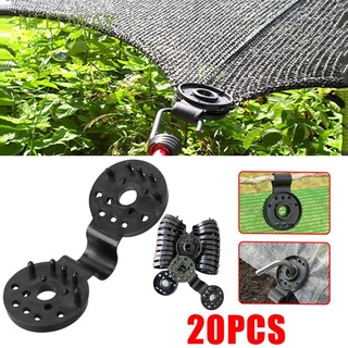 NEEDWAY Plastic Sunshade Net Clip Fruit Cover Grommet Clip Shade Cloth Clamp For Greenhouse Frame Fence Shading Net Clip Net Fixing 20Pcs Gardening Film Buckle Garden Supplies/Multicolor