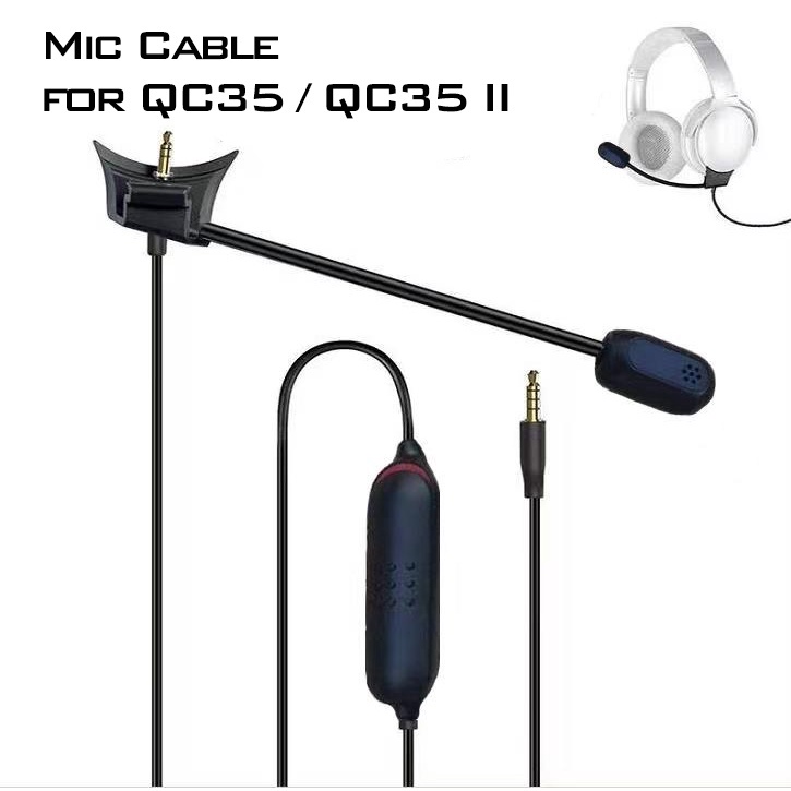 ღღMic & Mute Control Cable for Bose QC35 / QC35 II Headphones Gaming