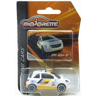 Majorette OPEL ADAM - R2 Racing no.33 - Yellow Base - White Color /Wheels 8SW /scale 1/55 (3 inches) Package with Card