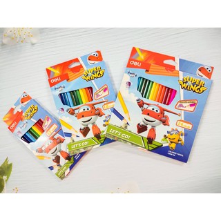 ดินสอสี Deli superwings C008  มี 12สี ,18สี และ 24 สี