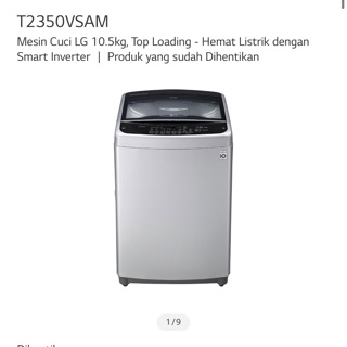 สั่งตัดผ้าคลุมเครื่องซักผ้าฝาบน LG รุ่นT2350VSAM 10.5kg