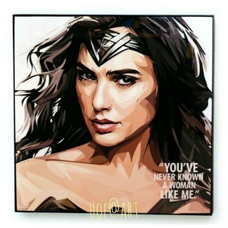 Wonder Woman #2 วันเดอร์วูแมน Gal Gadot DC comics ซุปเปอร์ฮีโร่ รูปภาพ​ติดผนัง pop art การ์ตูน กรอบรูป รูปภาพ ของขวัญ