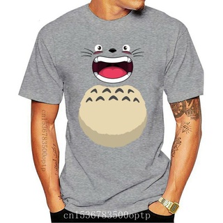 เสื้อยืดผ้าฝ้าย เสื้อยืดคอกลม แขนสั้น ผ้าฝ้ายแท้ พิมพ์ลายอนิเมะ My Neighbor TOTORO สไตล์ญี่ปุ่น สําหรับผู้ชาย