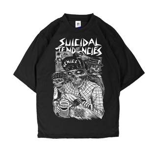 เสื้อผ้าผชเสื้อยืดพรีเมี่ยม ลาย SUICIDAL TENDENCIES สไตล์พังก์ สําหรับผู้ชาย และผู้หญิงS-5XL