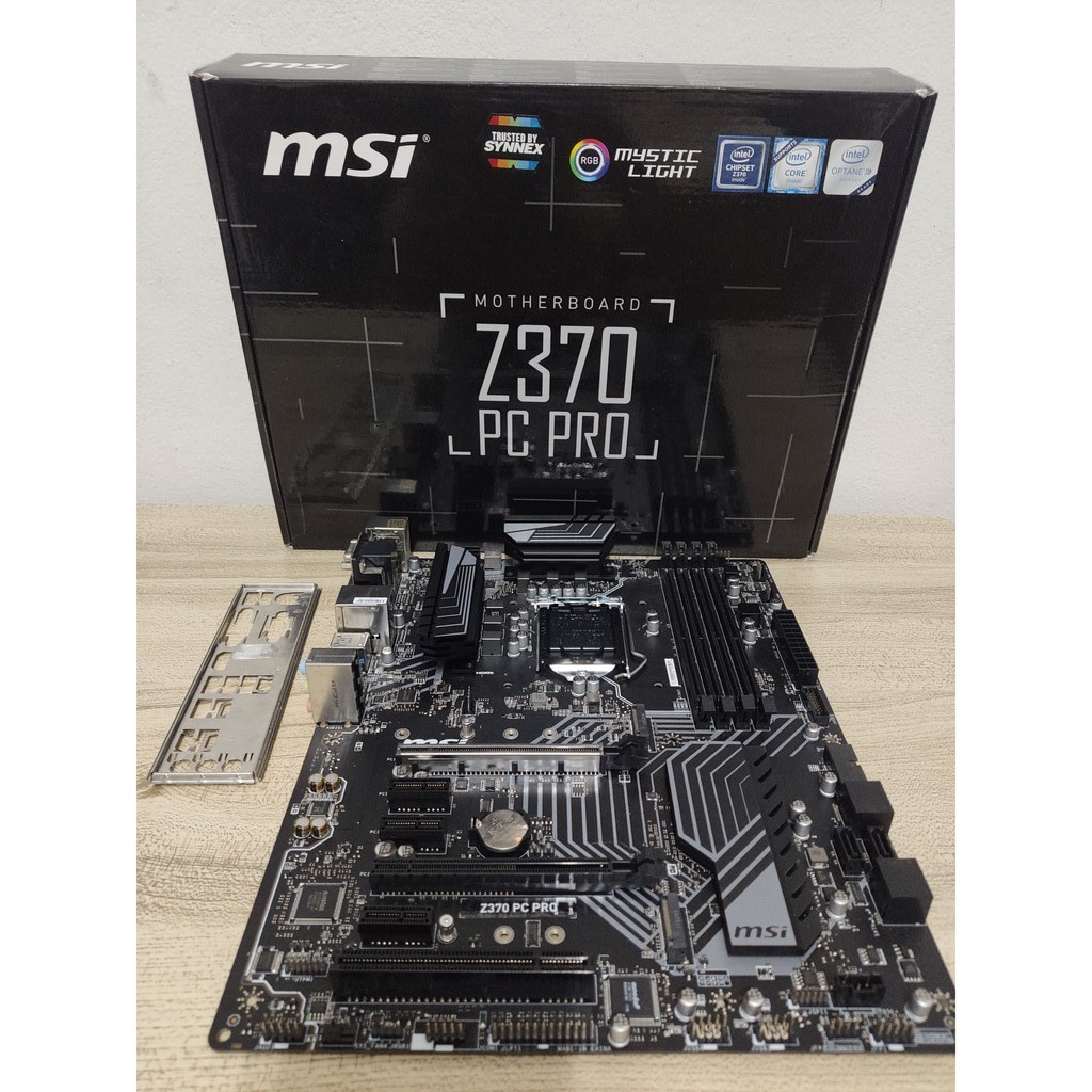 เมนบอร์ด MSI Z370 PC PRO ใส่ intel Gen 8-9