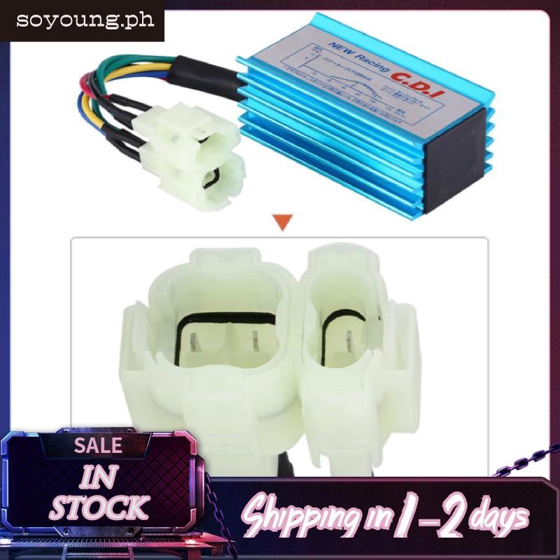 CDI แข่ง 6 พินพร้อมสายไฟสําหรับ GY6 50-250CC Racing CDI